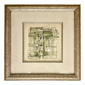 Abstract Mixed Media by Klaus Kallenberger 1968