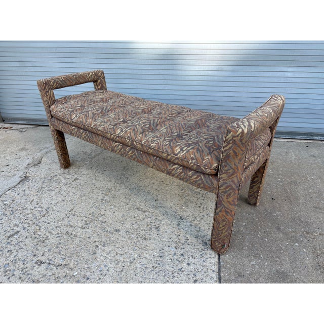 Nice Fully Upholstered Bench in very nice shape. Probably dates to the 1990's. All original and ready to go!