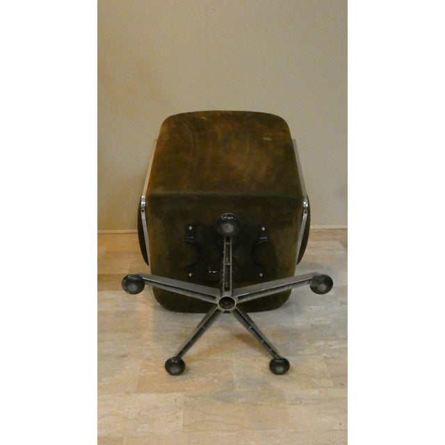 Brown Model KS 172 H Directional Chair by Karl-Erik Ekselius for Joc Möbel Ab, 1970s For Sale - Image 8 of 10