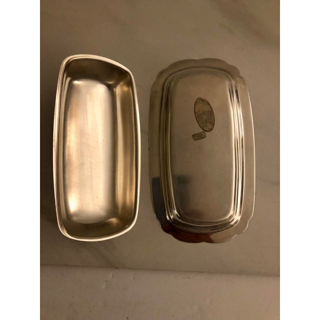 Vintage Towle Silverplated Butter Dish For Sale - Image 9 of 9