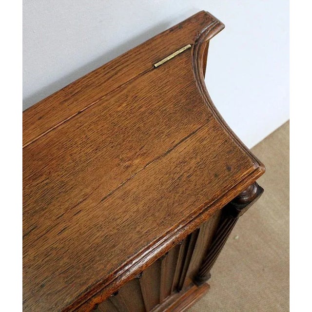 Renaissance Style Jeanselme Cabinet in Solid Oak, Late 19th Century For Sale - Image 4 of 18