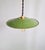 Metal Industrial Pendant Lights in Green Enameled Sheet Metal, 1940s, Set of 3 For Sale - Image 7 of 16