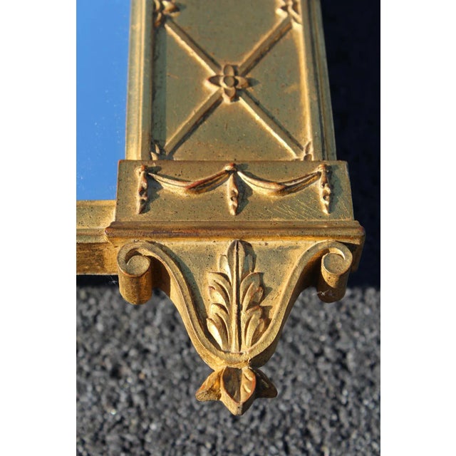 Carvers' Guild Hepplewhite Trumeau Antique Gold Mirror For Sale - Image 11 of 18