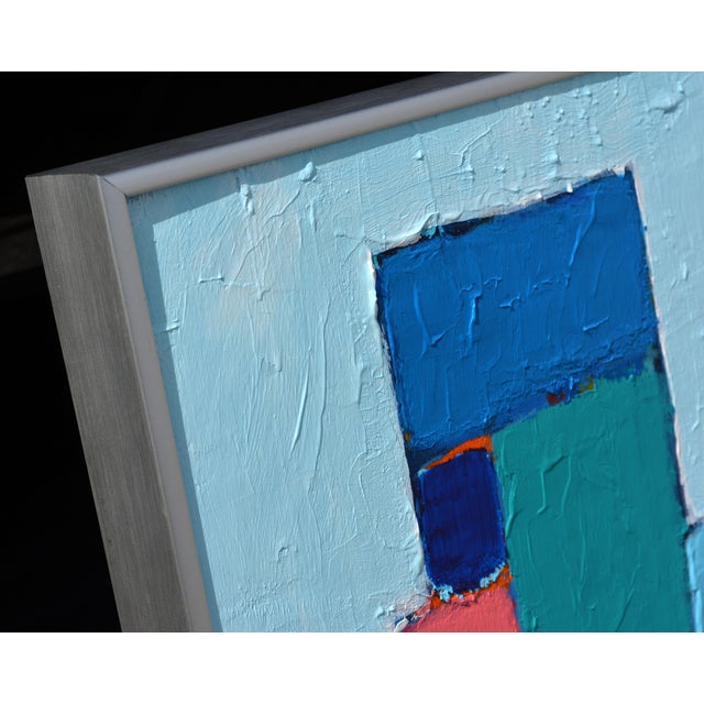 Metal 'Toujours Ensemble' Original Abstract Painting by Lars Hegelund For Sale - Image 7 of 11