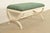 Baker Furniture Company Baker Furniture Style Neoclassical Cream Lacquered Curule Window Bench For Sale - Image 4 of 11