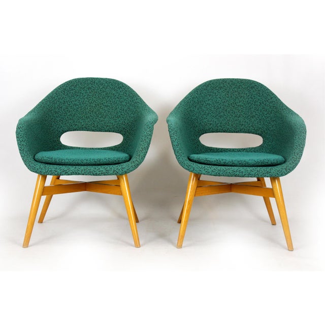 Armchairs by Miroslav Navratil for Tatra Nábytok, 1960s, Set of 2 For Sale - Image 6 of 18