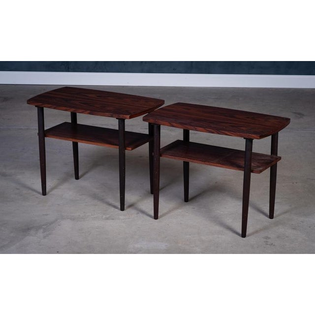 Danish Rosewood Side Tables, 1960s, Set of 2 For Sale - Image 3 of 11