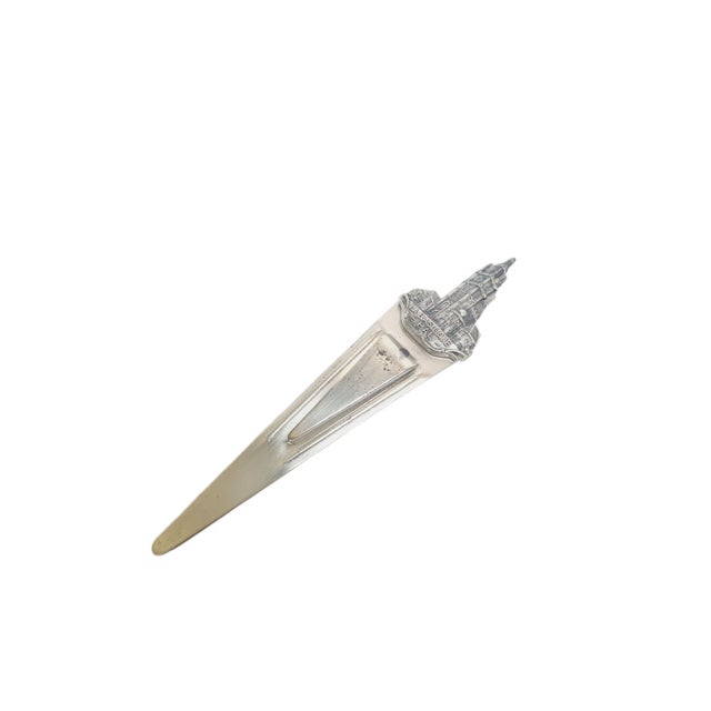 Metal French Art Nouveau Bookmark, 1950s For Sale - Image 7 of 7