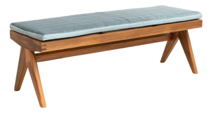 Model 057 Civil Bench with Cushion by Pierre Jeanneret for Cassina