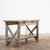 Cream Antique Workshop Table with Crossed Stretchers, France, 1900 For Sale - Image 8 of 8