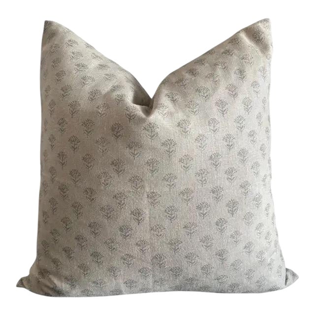 Wheatland Natural Linen Pillow For Sale