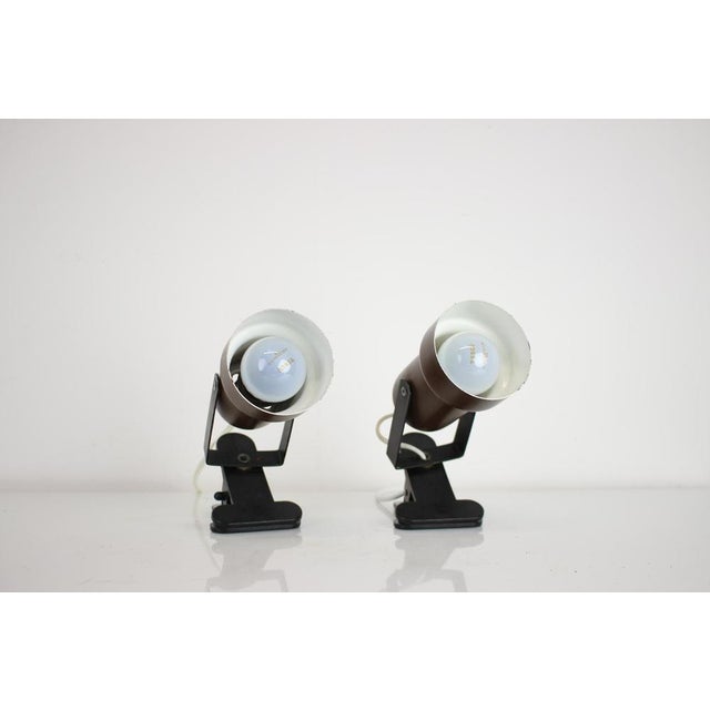 Table Lamps with Clip, Czechoslovakia, 1970s For Sale - Image 9 of 12