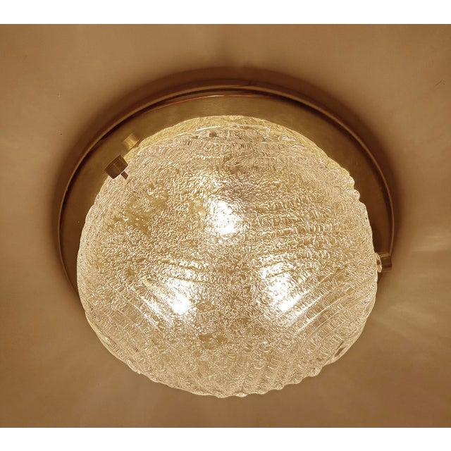 Vintage Murano Glass Flush Light from Hillebrand, 1970s For Sale - Image 6 of 18