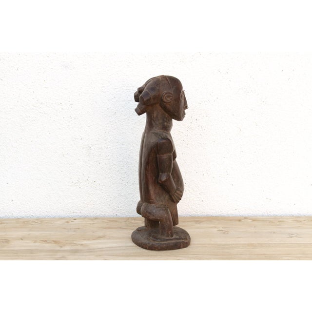 Wood Authentic Carved African Ancestor Figure For Sale - Image 7 of 9