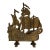 Antique Cast Iron Pirate Ship Doorstop For Sale