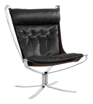 Vintage Highback Falcon Chair by Sigurd Ressell for Vatne Møbler, 1970s