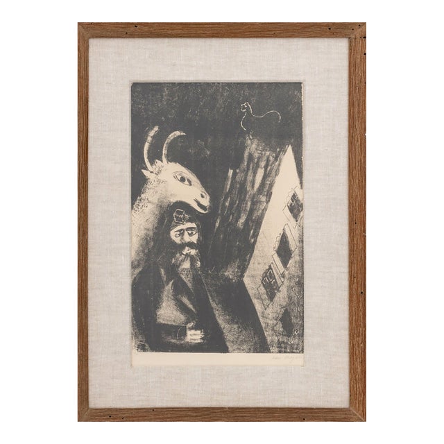 Marc Chagall "La Chevre Dans La Nuit" Lithograph For Sale