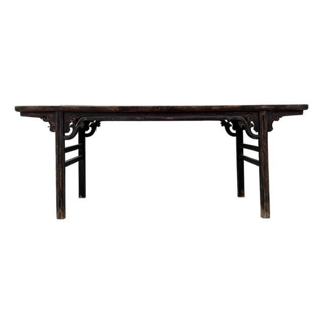 86" Long Antique Chinese Painting Table For Sale