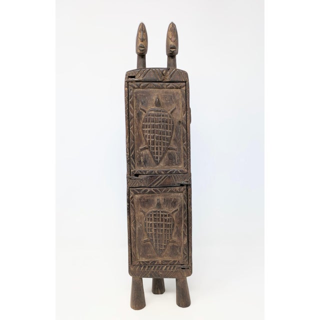 Traveling Man Treasures is selling this beautiful hand-carved vintage (c. 1960s) Dogon medicine box, also known as a...