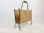 Vintage Brass & Vinyl Magazine Rack, 1970s For Sale - Image 4 of 12