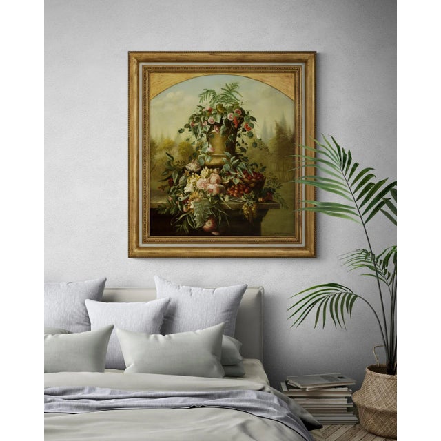 Early 21st Century Carlo De Tommasi, Flowers, Oil on Canvas, 2018 For Sale - Image 5 of 7