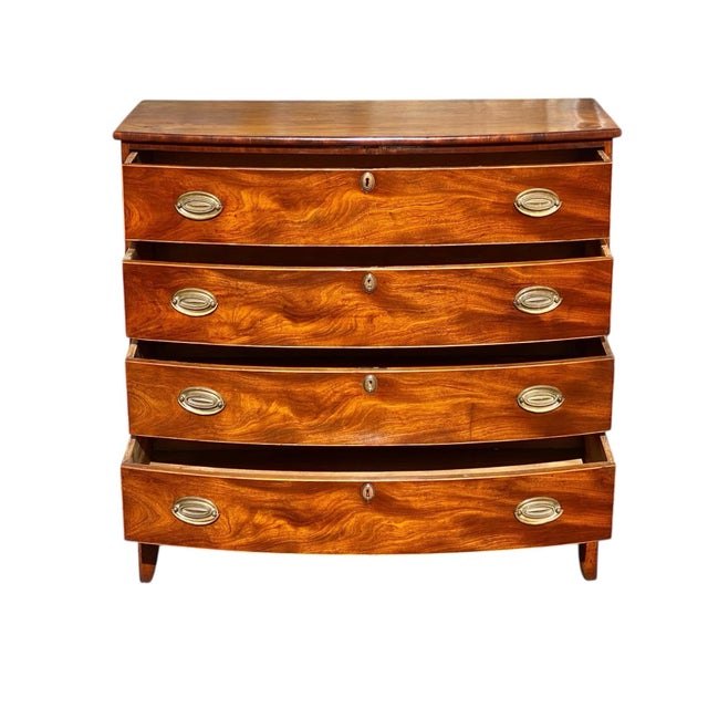 With our absolute highest compliments Bay Colony Antiques proudly offers this spectacular and rare Early American chest of...