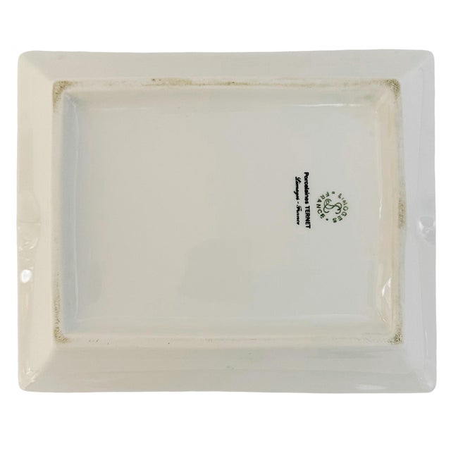 Mid 20th Century Vintage Limoges French Porcelain Duck Ashtray by Porcelaines Ternet For Sale - Image 5 of 7