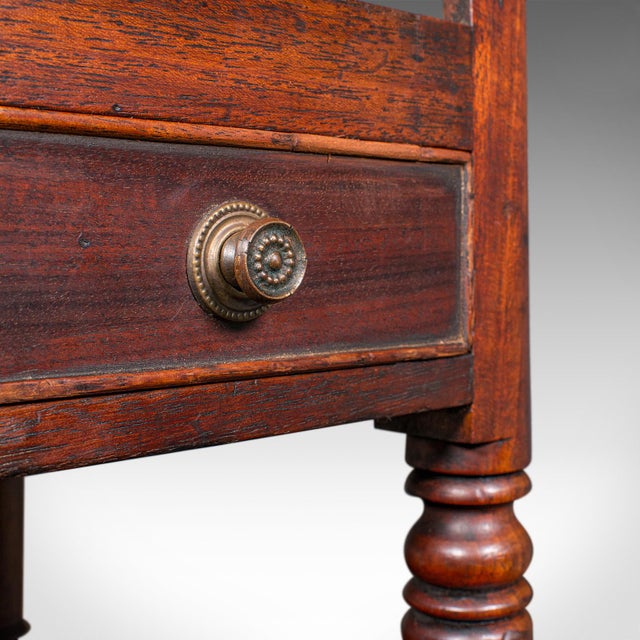 Brown 1820's Antique Low Profile Canterbury For Sale - Image 8 of 9