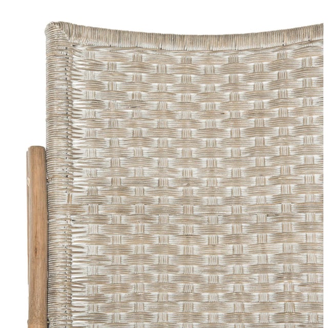 2020s Catherine Rattan Rocking Chair in Antique Grey For Sale - Image 5 of 7