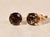 The Fairbanks Ranch: 14K Gold Smokey Quartz Stud Earrings, 2 Pieces For Sale - Image 4 of 6