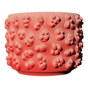 Pink Ombre Amoeba Planter