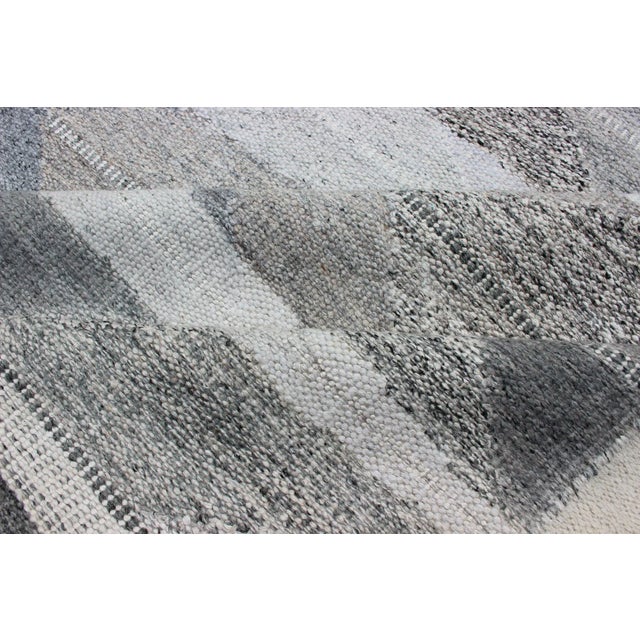 Keivan Woven Arts Large Modern Scandinavian/Swedish Flat-Weave 13'1 X 15'5 For Sale - Image 11 of 13