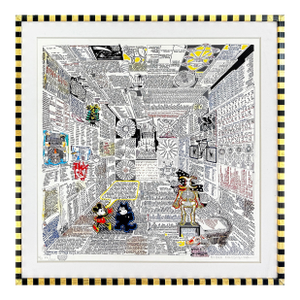 Pedro Friedeberg, Codice Miguelito Ii, Hand Signed Serigraph, Custom Framed, Edition Xvi/XXX