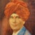 Indian Artist, Portrait of Man, 1980s For Sale - Image 3 of 3