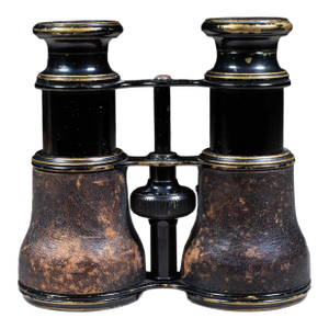 19th C. Leather Wrapped French Binoculars c.1880