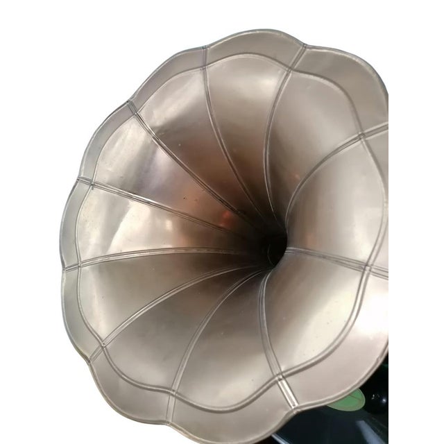 Gramophone in Round Shape La Voce Del Padrone For Sale - Image 5 of 6
