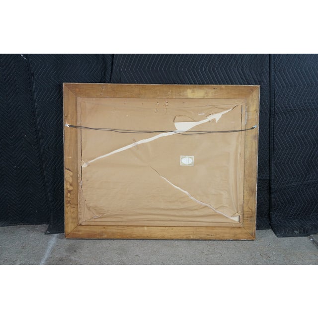 Vintage Clossons Cincinnati Baroque Rococo Arabesque Scrolled Wall Mantel Mirror For Sale - Image 12 of 13