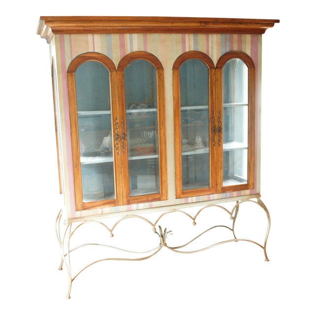 Painted Mahogany Curio Cabinet Chairish