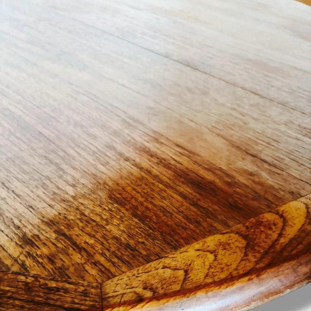 Mid-Century Danish Round Dining Table from Laurits M Larsen, 1960s For Sale - Image 10 of 11