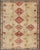 Vintage Turkish Oushak Rug With Bold Diamond Medallions in Red and Beige For Sale - Image 9 of 9