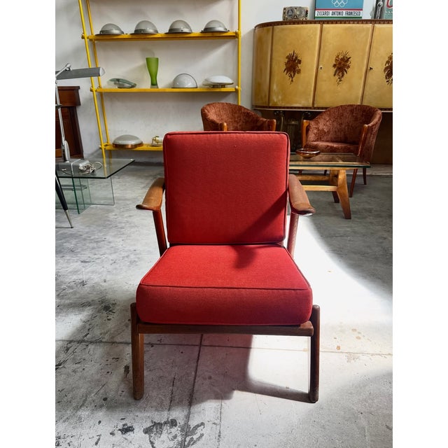 Komfort Poltrona Lounge Chair by H. Brockmann Petersen for Komfort, 1960s For Sale - Image 4 of 7