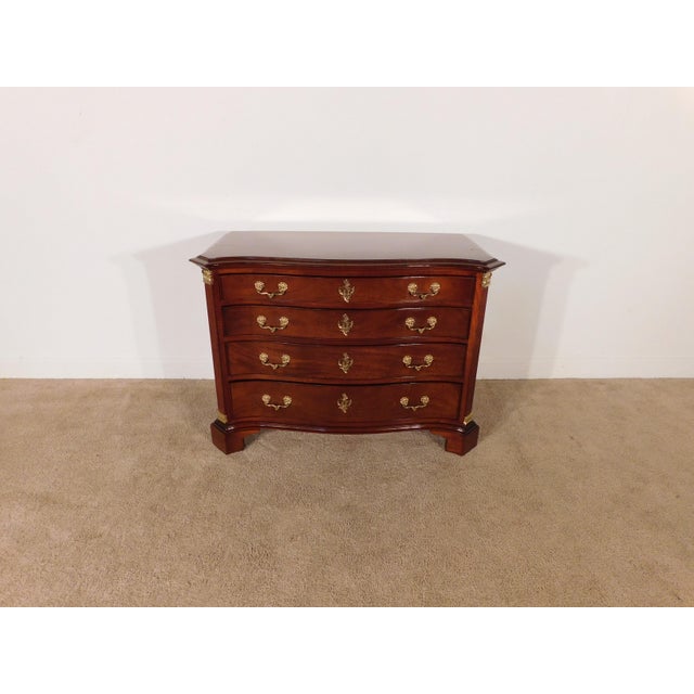 Vintage Craftique Furniture Mahogany 4 Drawer Fancy Chippendale Chest Dresser For Sale In South Bend - Image 6 of 18