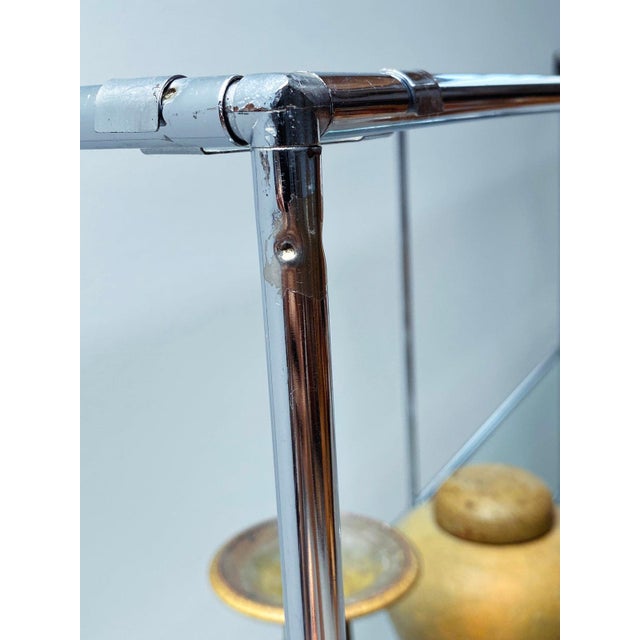 Abstracta Modular Shelf in Chrome and Glass by Poul Cadovius for Royal System, Denmark, 1960s For Sale - Image 9 of 11