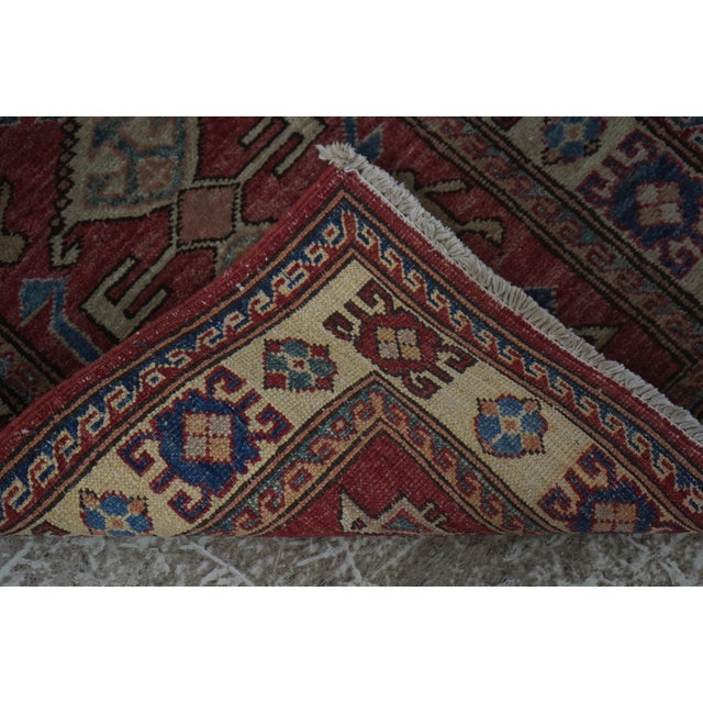 Red 1970s Oriental Handmade Wool Prayer Rug 2’ X 2’11” For Sale - Image 8 of 9