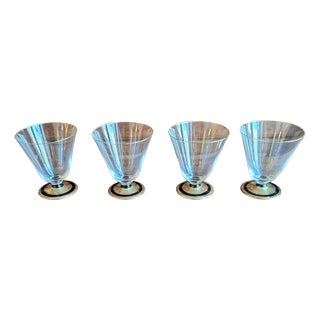 Art Deco Liqueur Glasses from Gistl KG, 1930s, Set of 4 For Sale