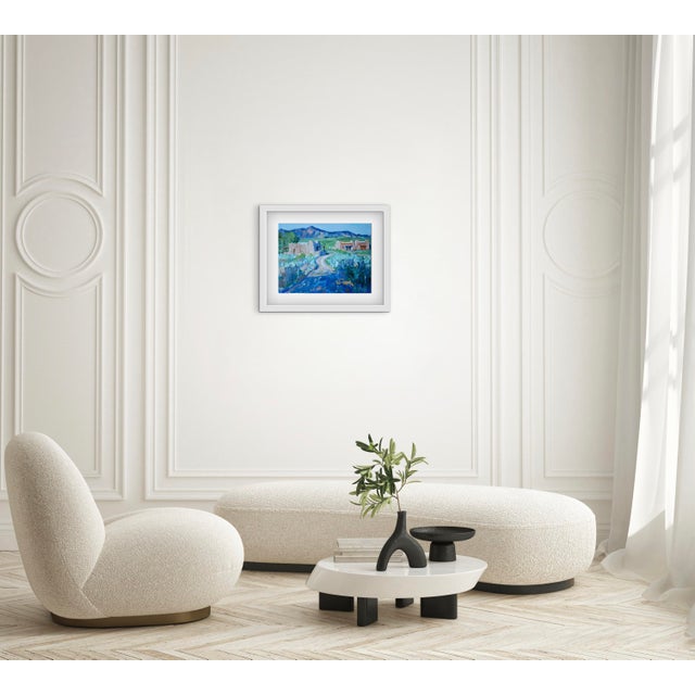 Textile Southwestern Impressionist Modern Oil Painting Landscape For Sale - Image 7 of 18