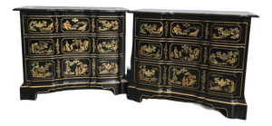 Chinoiserie Chests of Drawers, 1960, Set of 2