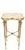 Traditional Exception Clover Shape Pink Marble Top Fluted Brass Legs Tall Pedestal Stand For Sale - Image 3 of 15
