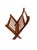 Mid-Century Modern Vintage Danish Modern Teak Folding Magazine Rack | Mid-Century Scandinavian Magazine Stand | Attributed to Ernest Sohn for Etco For Sale - Image 3 of 9