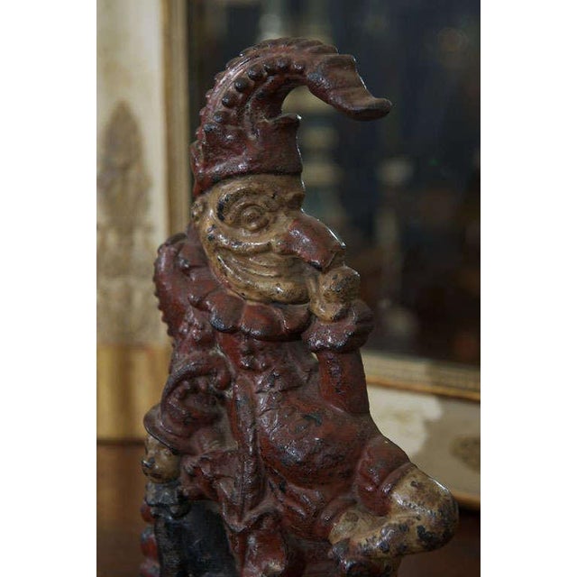Painted Cast Iron Door Stop Depicting Punch and His Dog, Toby For Sale In San Francisco - Image 6 of 8